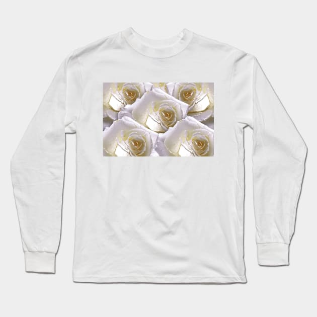 3d rendering White Rose Long Sleeve T-Shirt by mavicfe